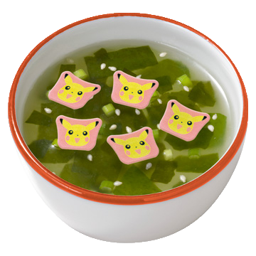 ピカチュウのわかめスープ